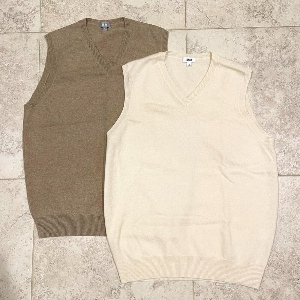 Uniqlo Cashmere sweater vests